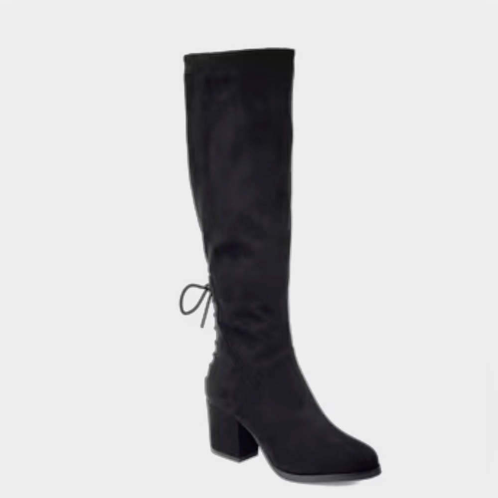 Journey Women's Black Suede Boots with Tru Comfort Foam Insole.